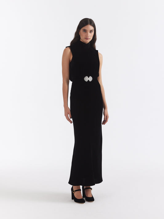 Fleur Velvet Dress